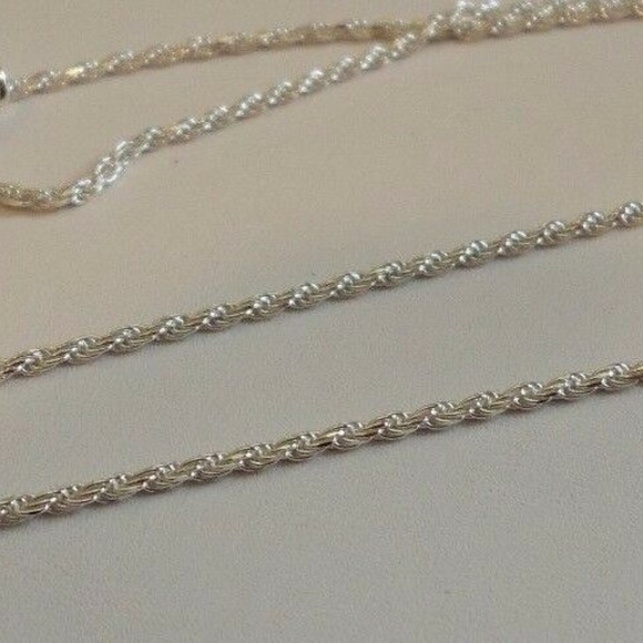 Italian 18" Rope Chain Made with Real 925 Sterling Silver - Picture 5 of 5